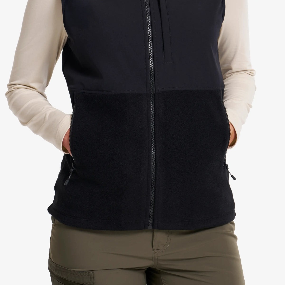 River Hybrid Fleece Gilet Women
