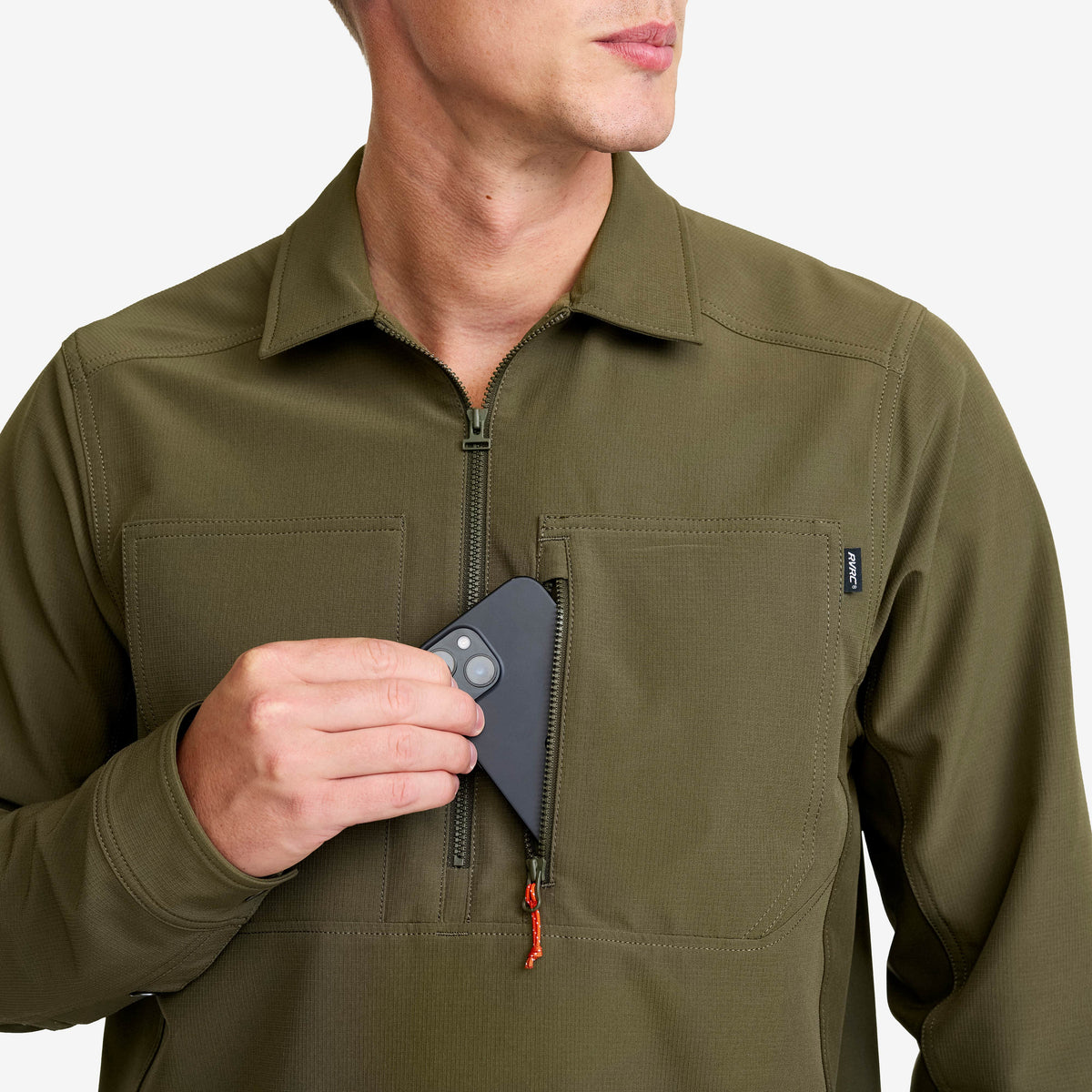 Ridge Half-zip Stretch Shirt Men