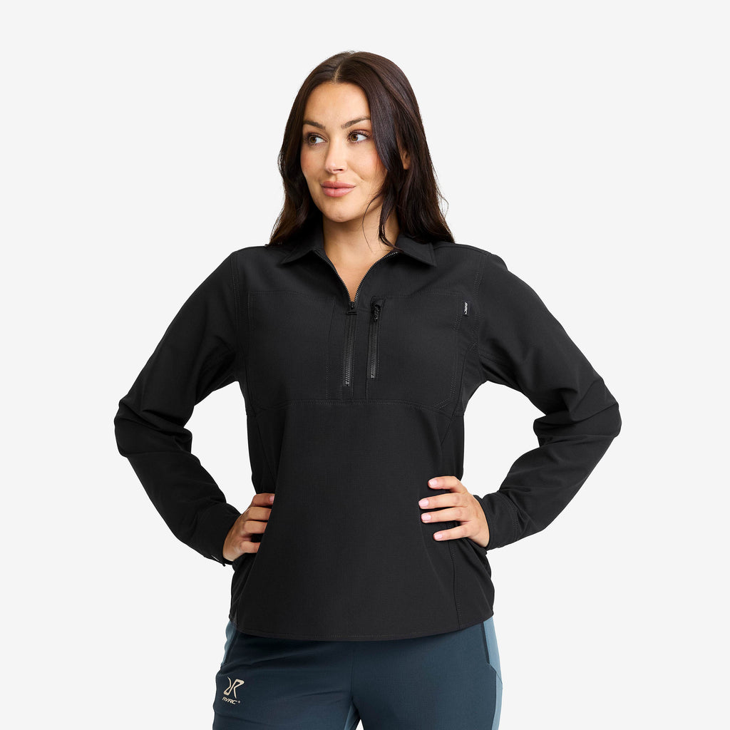 Ridge Half-zip Stretch Shirt Women
