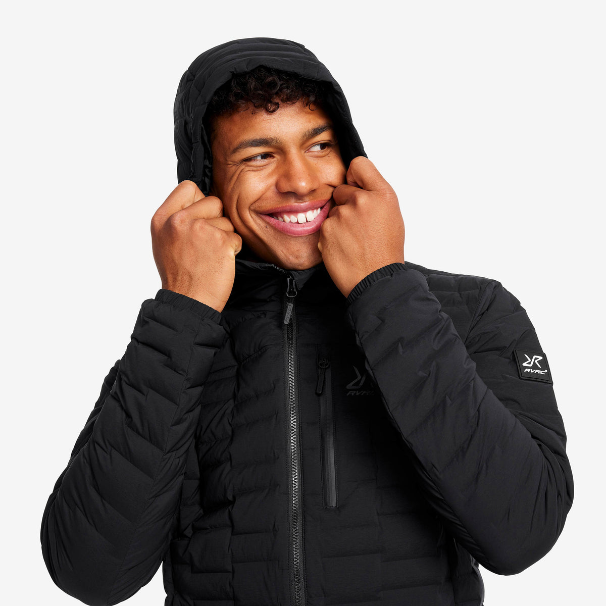Flex Stretch Hooded Down Jacket Men