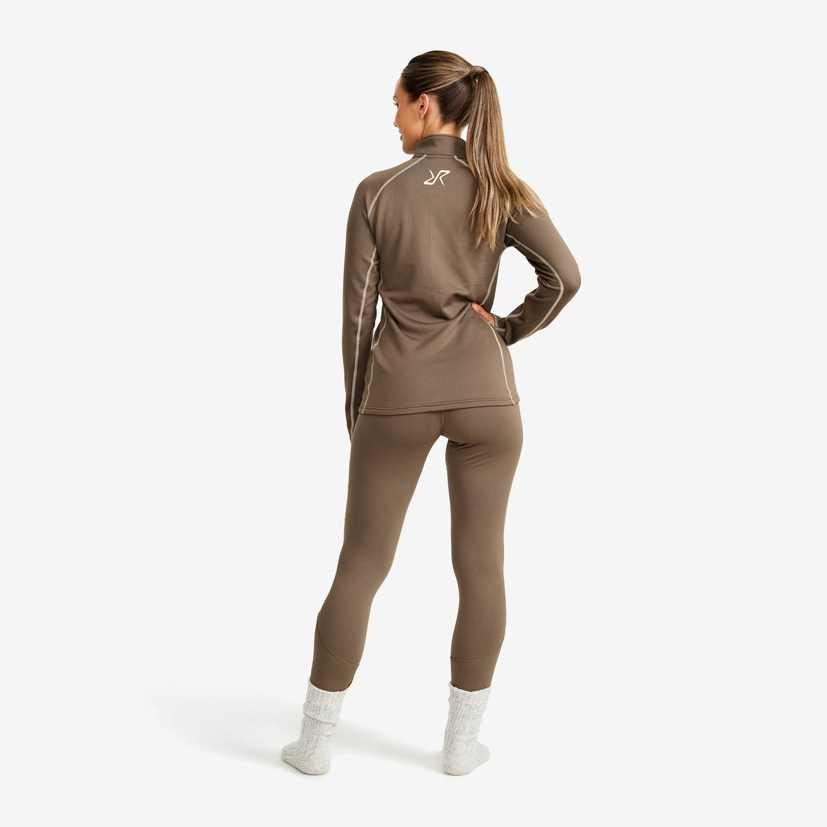 Waffle Half-zip Baselayer Top Women