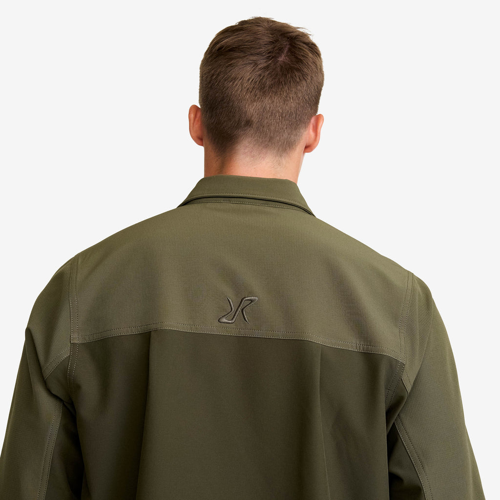 Ridge Half-zip Stretch Shirt Men