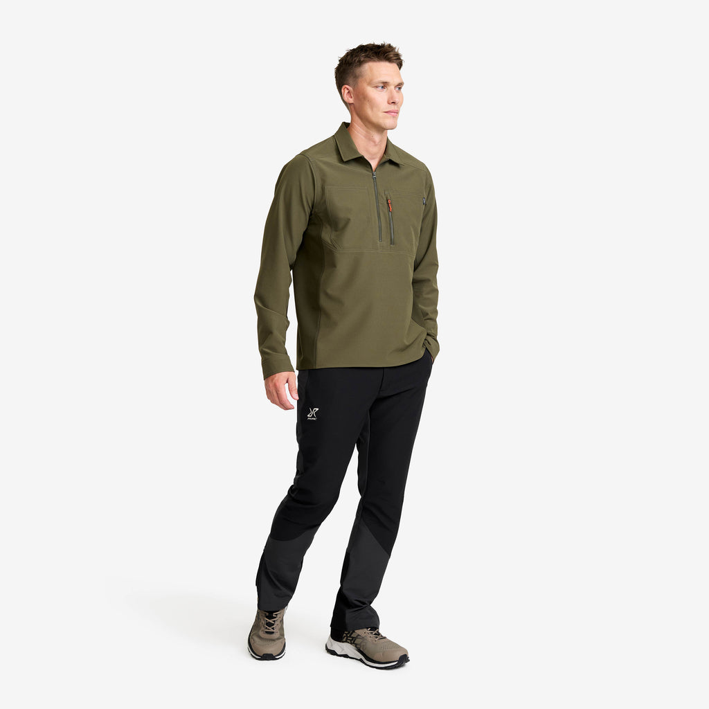 Ridge Half-zip Stretch Shirt Men