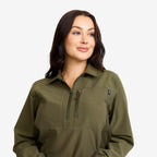 Ridge Half-zip Stretch Shirt Women