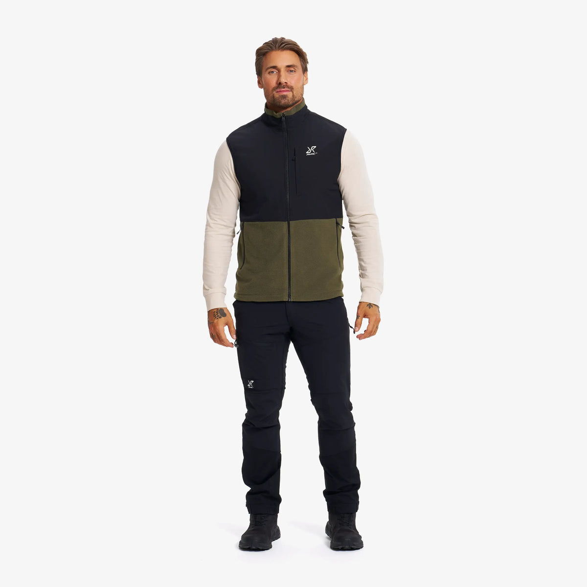 River Hybrid Fleece Gilet Men