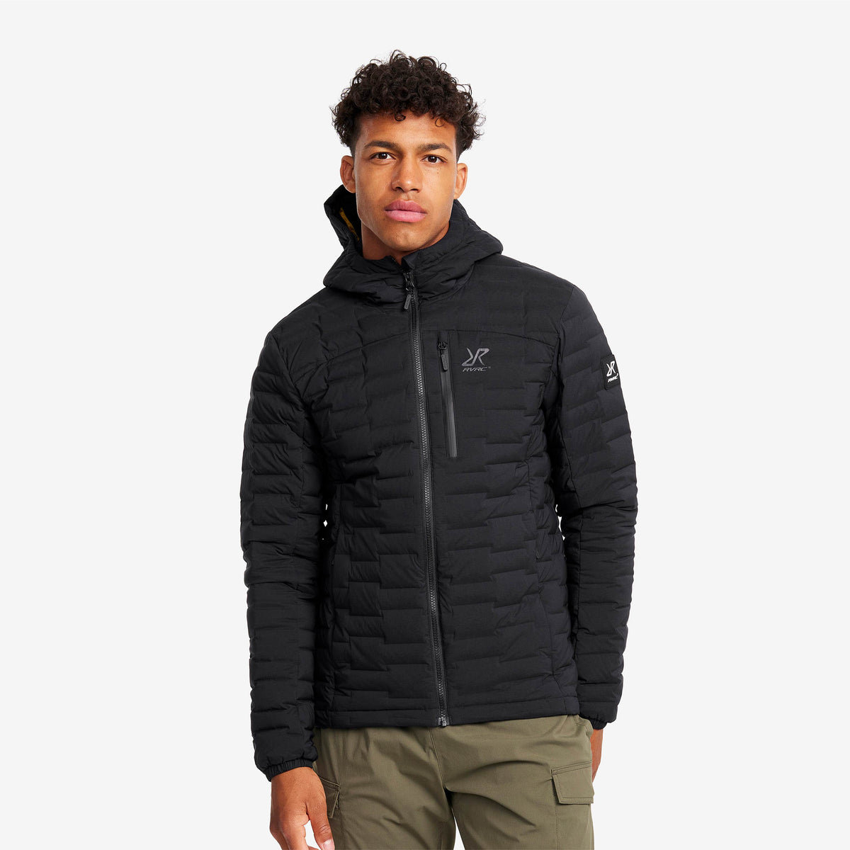 Flex Stretch Hooded Down Jacket Men