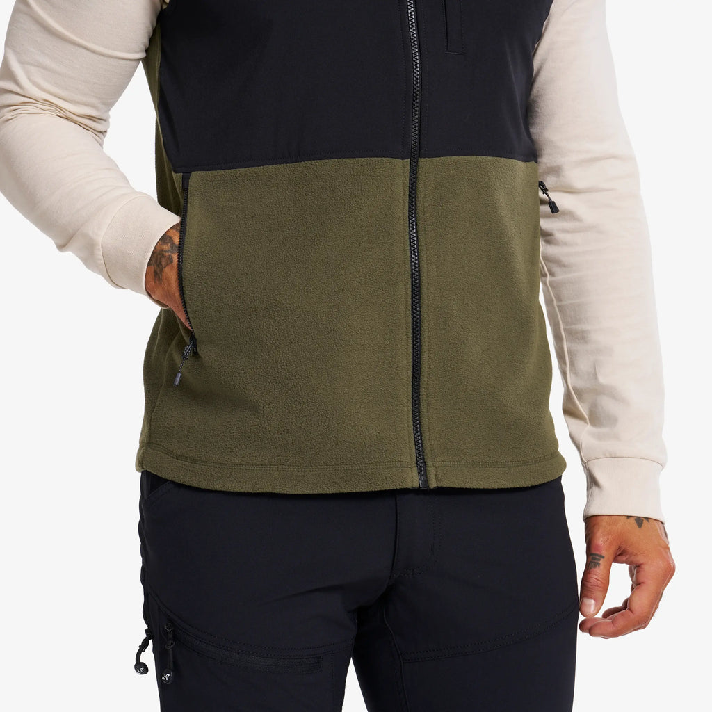 River Hybrid Fleece Gilet Men