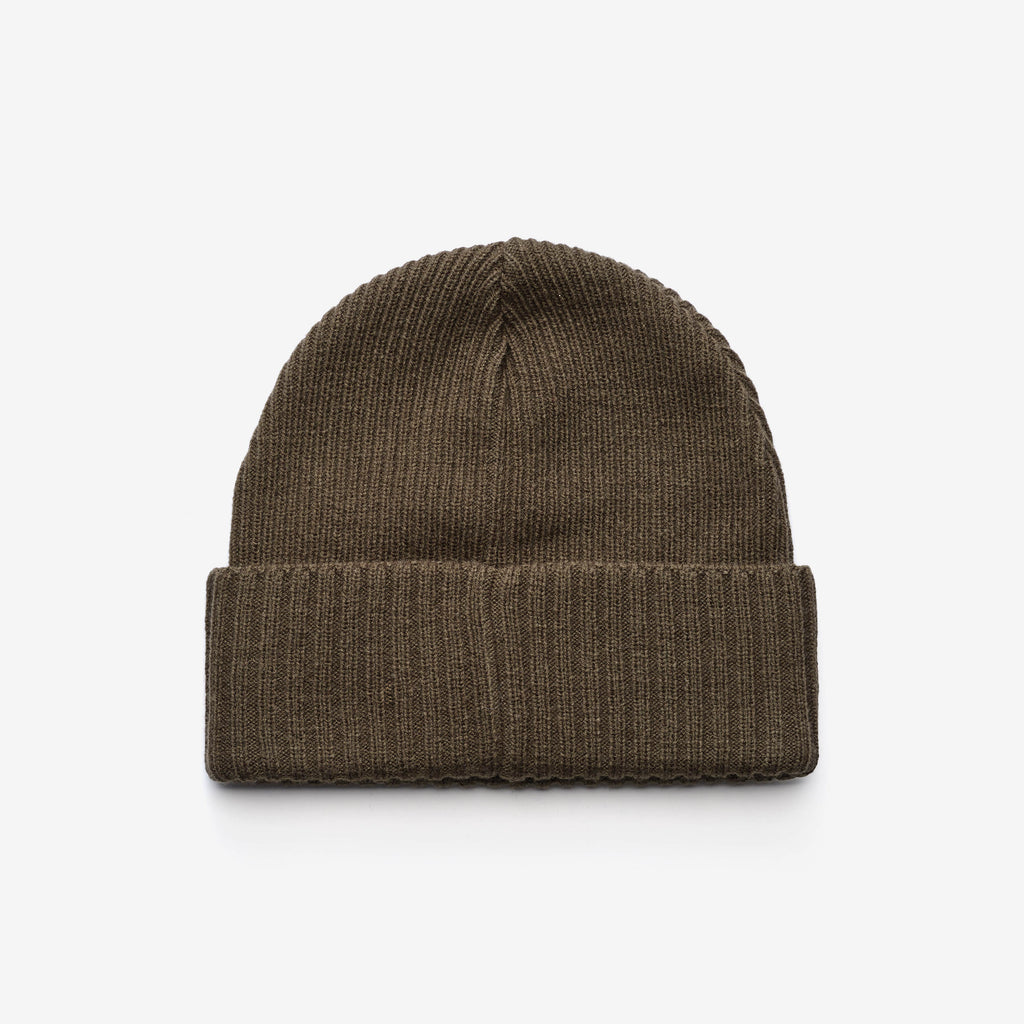 Ribbed Patch Beanie Unisex