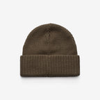 Ribbed Patch Beanie Unisex