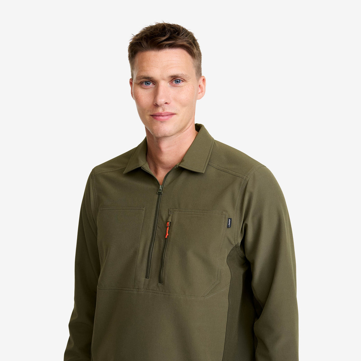 Ridge Half-zip Stretch Shirt Men