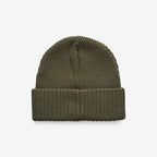 Ribbed Patch Beanie Unisex