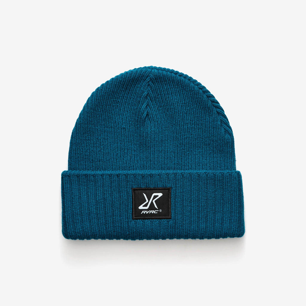 Ribbed Patch Beanie Unisex