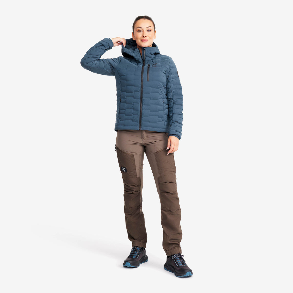 Flex Stretch Hooded Down Jacket Women