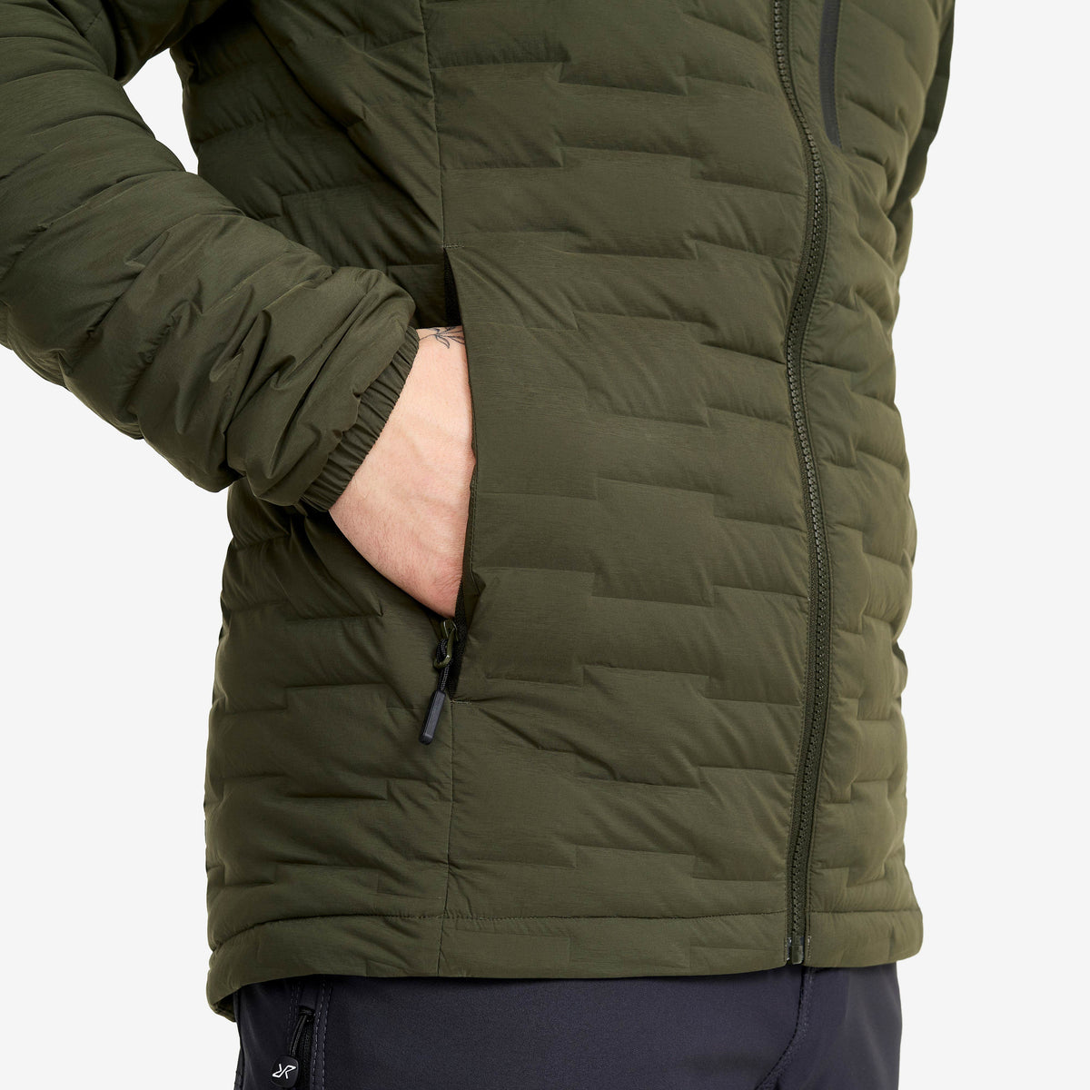 Flex Stretch Hooded Down Jacket Men