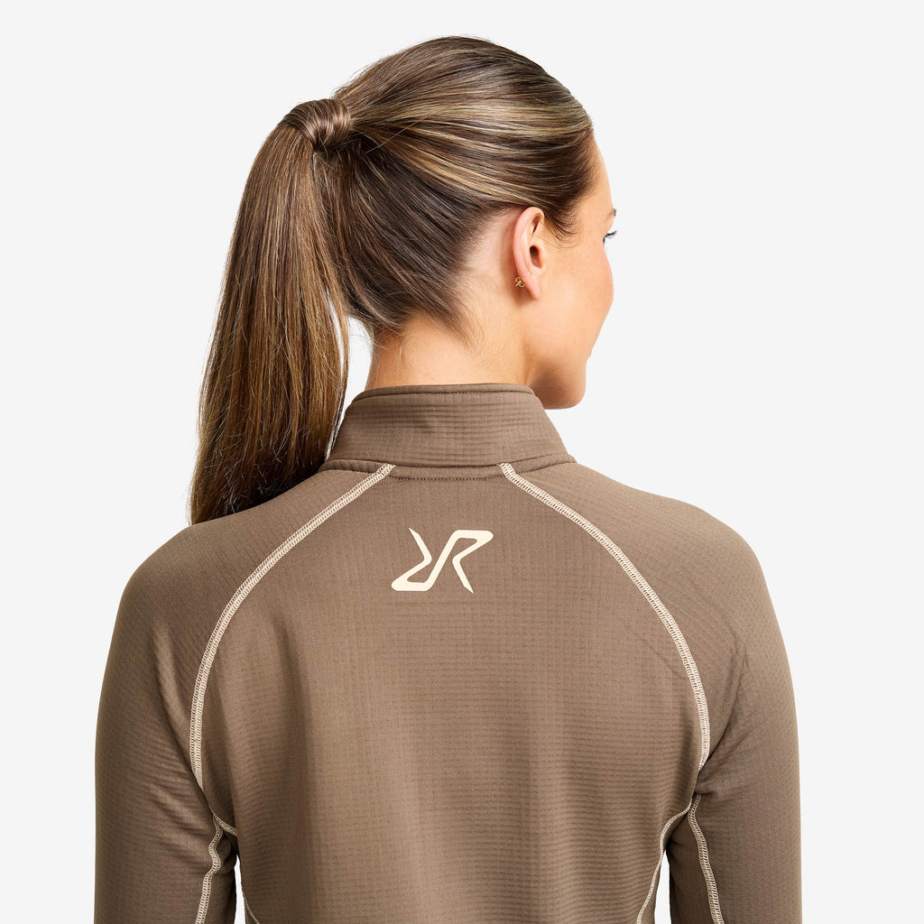 Waffle Half-zip Baselayer Top Women