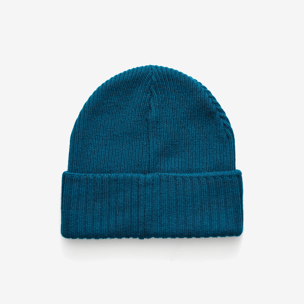 Ribbed Patch Beanie Unisex