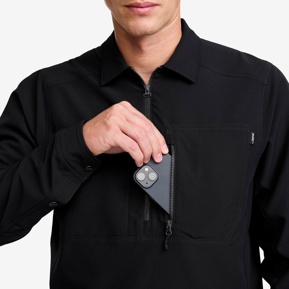 Ridge Half-zip Stretch Shirt Men