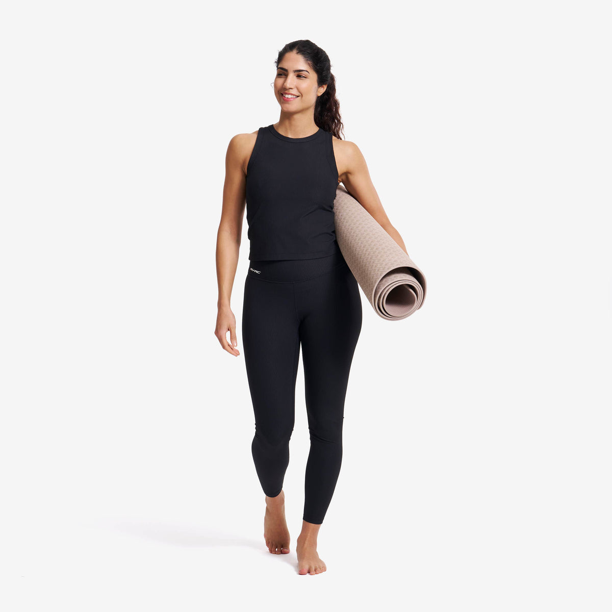 Shape Ribbed Leggings Women