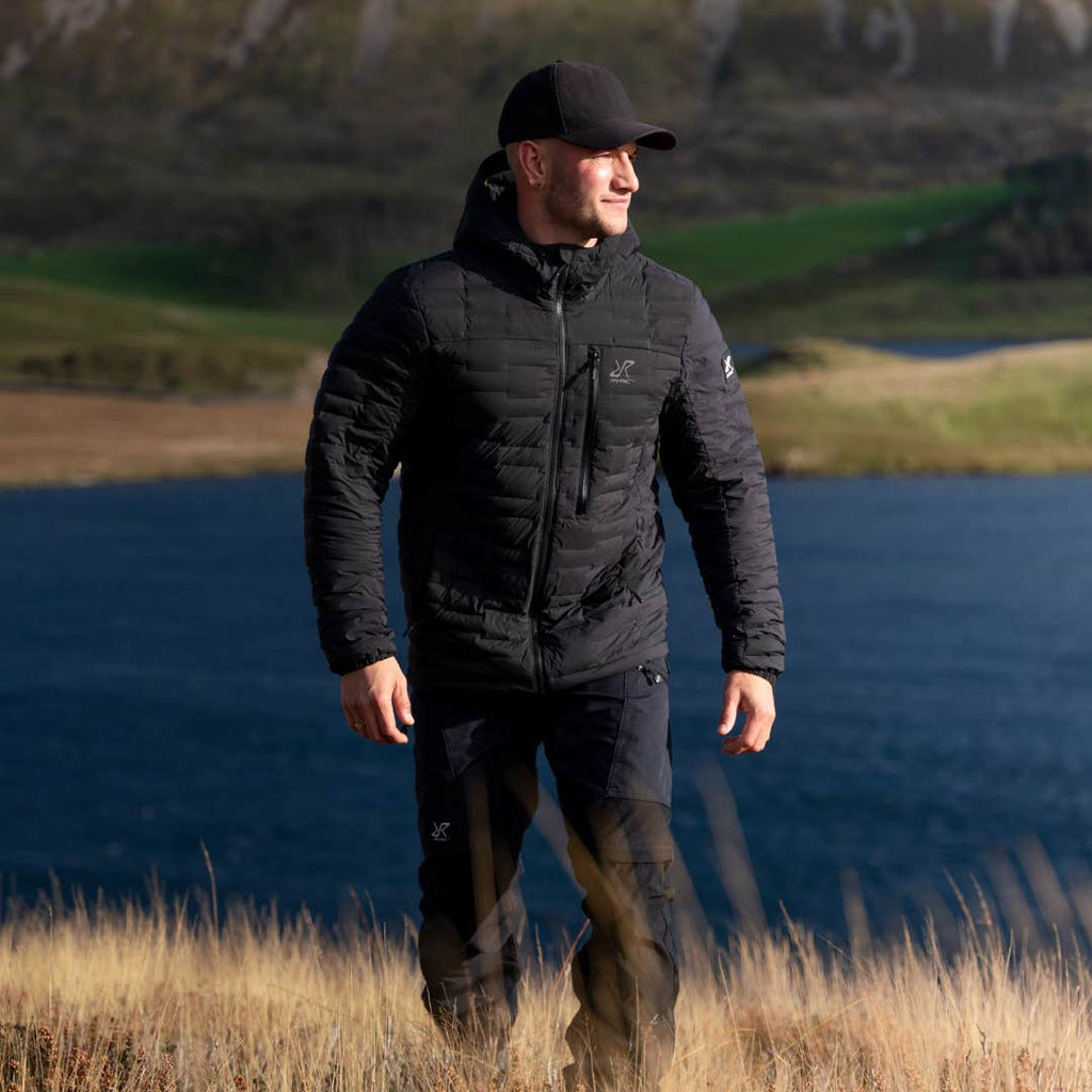 Flex Stretch Hooded Down Jacket Men