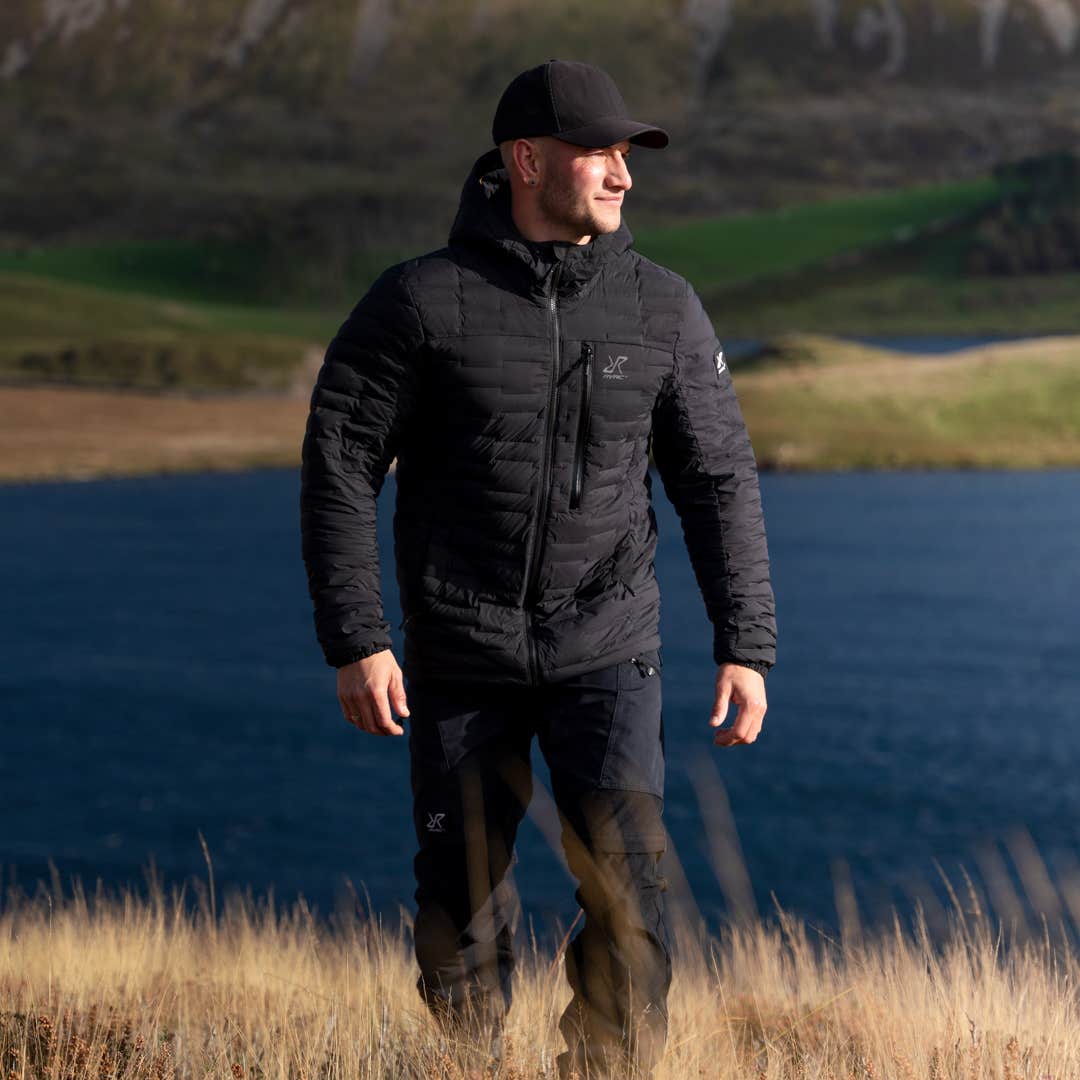 Flex Stretch Hooded Down Jacket Men