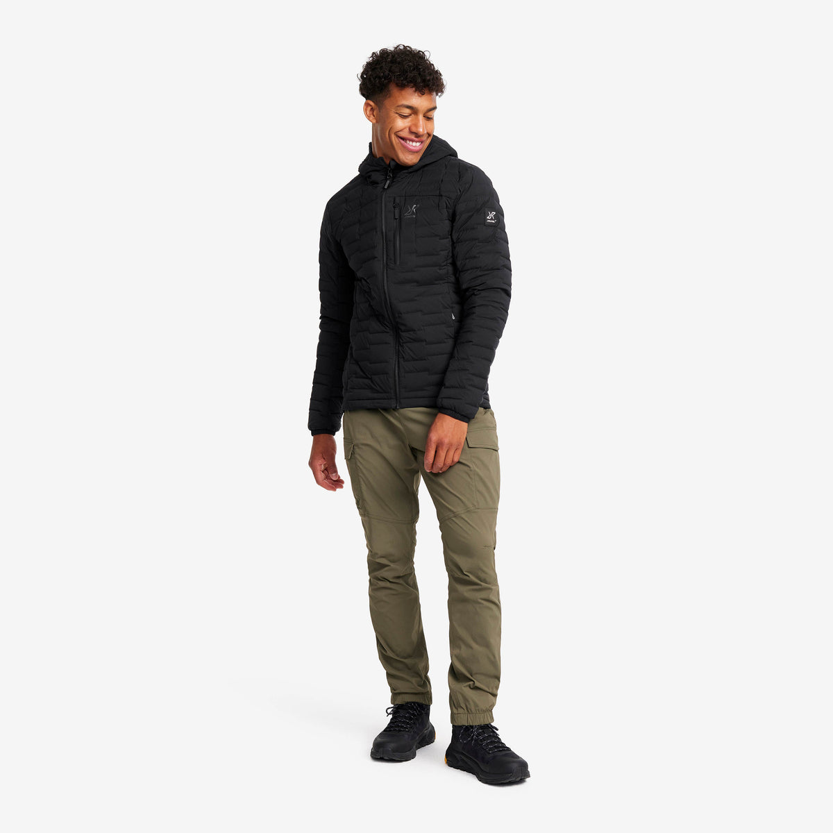 Flex Stretch Hooded Down Jacket Men