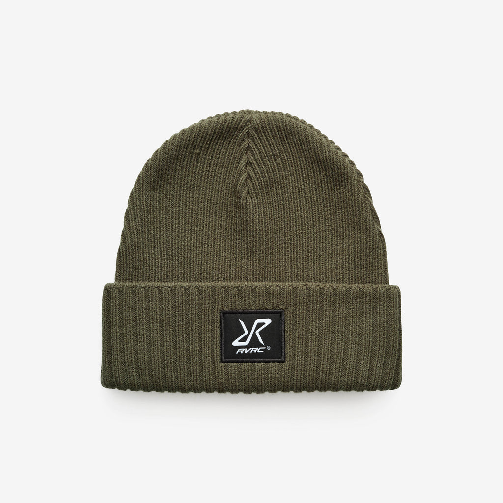 Ribbed Patch Beanie Unisex