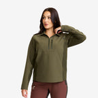 Ridge Half-zip Stretch Shirt Women