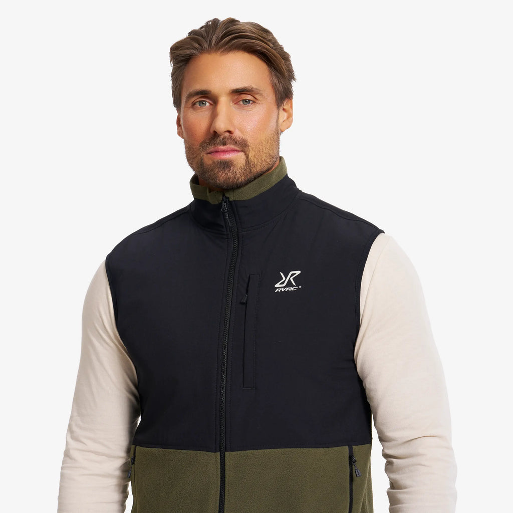 River Hybrid Fleece Gilet Men