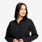 Ridge Half-zip Stretch Shirt Women