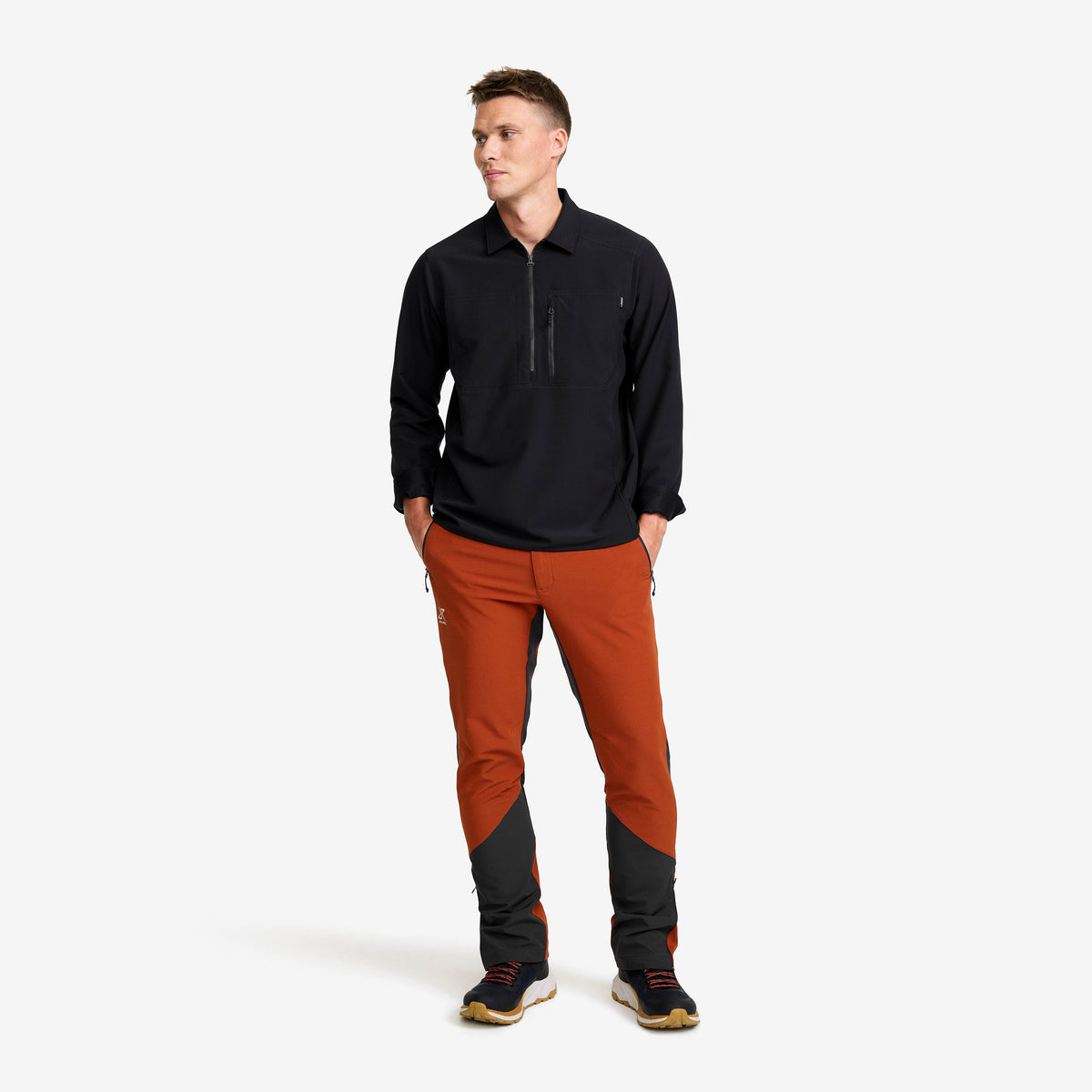 Ridge Half-zip Stretch Shirt Men