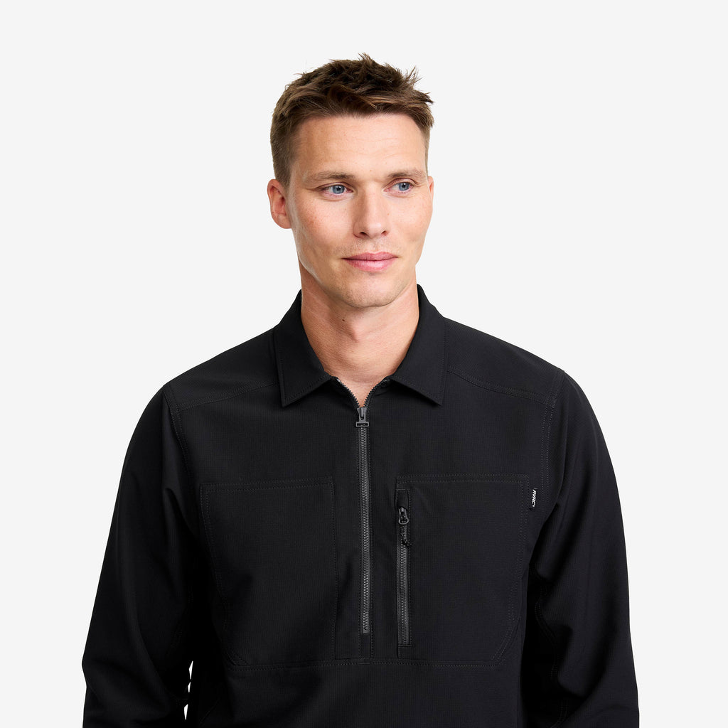 Ridge Half-zip Stretch Shirt Men