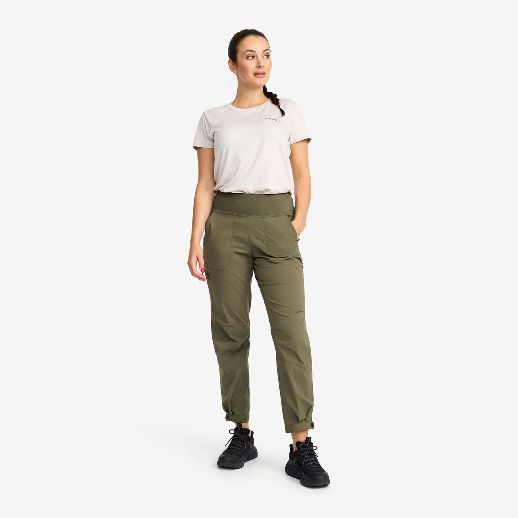 Breezy Curved Ankle Stretch Trousers Women