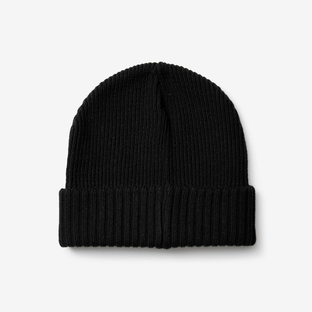 Ribbed Patch Beanie Unisex